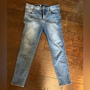 KUT high rise ankle cigarette jeans